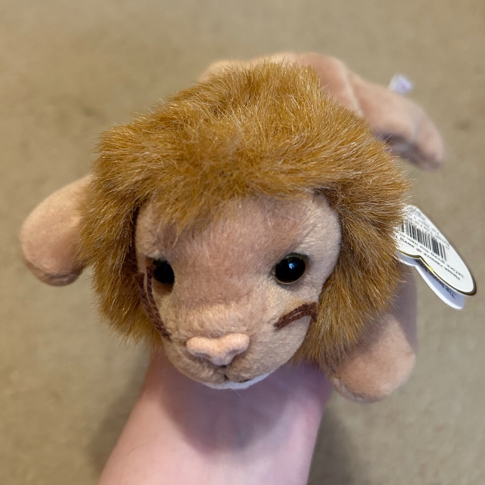 Roary the Lion Ty Beanie baby 1996